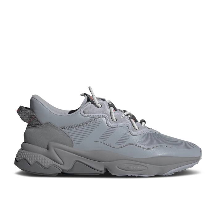 アディダス Adidas 【 Ozweego \u0027Halo Silver Grey\u0027 Men Halo Silver/Halo Silver/Grey Three 】 Silver しろがね色・しろがね色 メンズ Silver しろがね色・しろがね色 薄墨色 薄墨色
