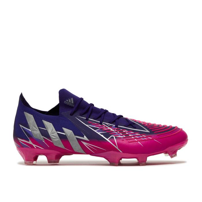 アディダス Adidas 【 Predator Edge.1 Low Fg \u0027Uefa Champions League\u0027 Men Team College Purple/Silver Metallic/Team Shock Pink 】 プレデター メンズ Team 野球クラブ 単科大学 Purple 紫・パープル Silver しろがね色・しろがね色 ぼうぜん自失