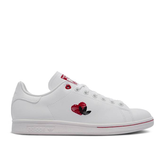アディダス Adidas 【 Stan Smith \u0027Valentine\u0027s Day\u0027\u0027 Men Cloud White/Cloud White/Scarlet 】 メンズ 白いこと 白いこと