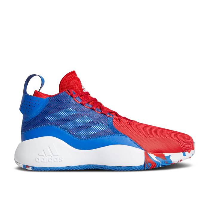 アディダス Adidas 【 D Rose 773 2020 'Blue Scarlet' Men Blue/Cloud White/Scarlet 】 Rose ローズ メンズ 青色 ブルー 白色 ホワイト｜スニケス