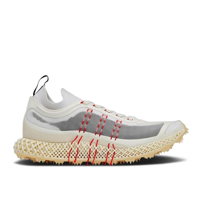 アディダス Adidas 【 Y-3 Runner 4D Halo 'Core White' Men Core White/Red/Bright Cyan 】 メンズ コア 白色 ホワイト Red 赤・レッド シアン