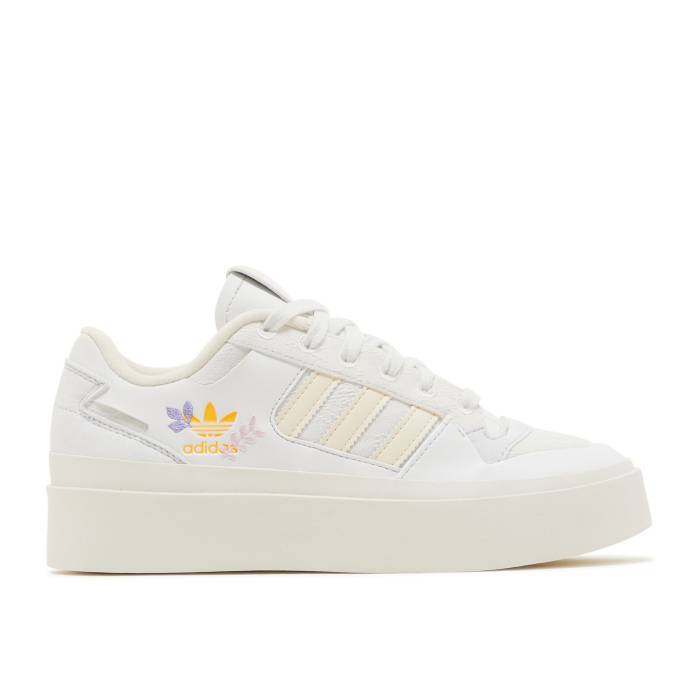 アディダス Adidas 【 Wmns Forum Bonega \u0027Embroidered Floral\u0027 Women Crystal White/Wonder White/Off White 】 討論会 レディース 白いこと 白いこと