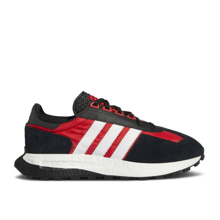 アディダス Adidas 【 Retropy E5 'Black Vivid Red' Men Core Black/Cloud White/Vivid Red 】 メンズ コア 黒色 ブラック 白色 ホワイト Red 赤・レッド｜スニケス