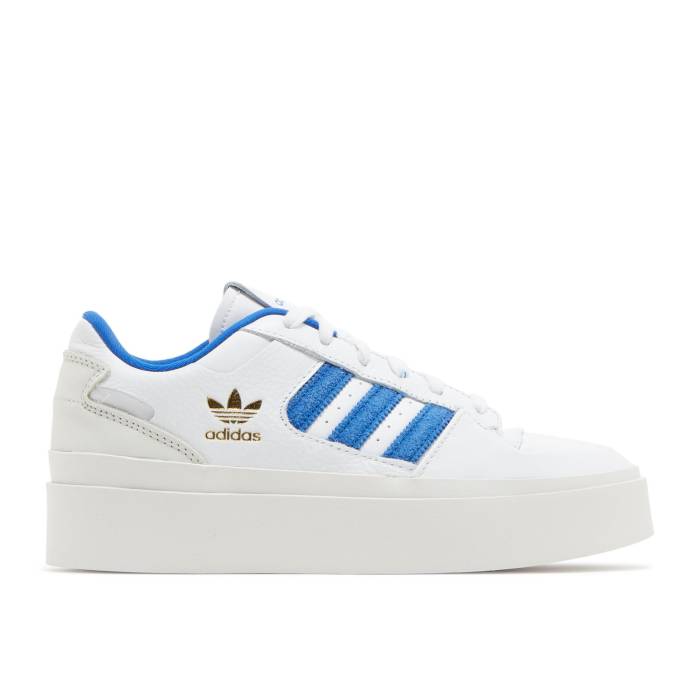 アディダス Adidas 【 Wmns Forum Bonega \u0027White Royal Blue\u0027 Women Cloud White/Royal Blue/Gold Metallic 】 討論会 レディース 白いこと 白いこと 青碧 青碧 ゴールド