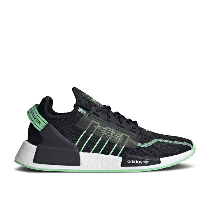 アディダス Adidas 【 Nmd_R1 V2 'Black Glory Mint' Men Core Black/Glory Mint/Cloud White 】 メンズ コア 黒色 ブラック 白色 ホワイト