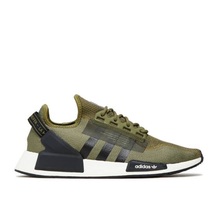 アディダス Adidas 【 Nmd_R1 V2 'Focus Olive' Men Focus Olive/Core Black/Cloud White 】 メンズ olive オリーブ コア 黒色 ブラック 白色 ホワイト|スニケス