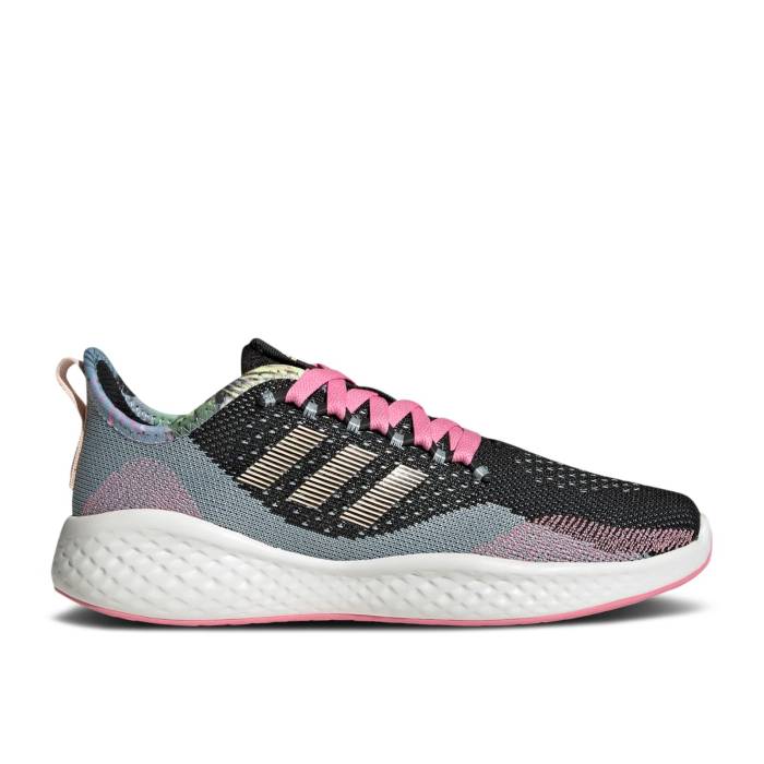 アディダス Adidas 【 Wmns Fluidflow 2.0 'Black Bliss Pink' Women Core Black/Bliss Orange/Bliss Pink 】 レディース コア 黒色 ブラック orange 橙・オレンジ pink ピンク