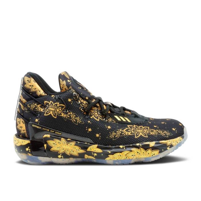 アディダス Adidas 【 Ric Flair X Dame 7 'Black Gold Metallic' Men Core Black/Gold Metallic/Core Black 】 ゴールド メンズ コア 黒色 ブラック ゴールド|スニケス