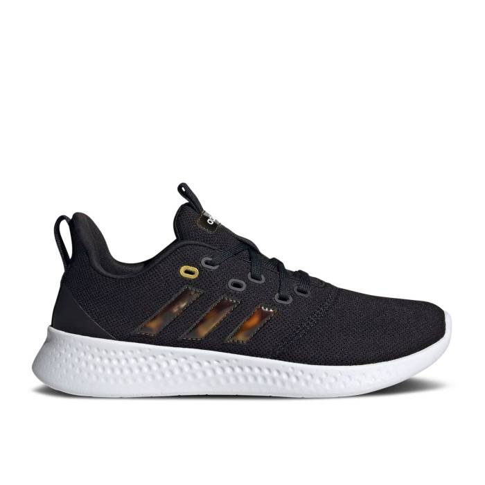 アディダス Adidas 【 Wmns Puremotion \u0027Black Fire\u0027 Women Core Black/Core Black/Gold Metallic 】 レディース 中核グループ 黒いこと 黒いこと ゴールド