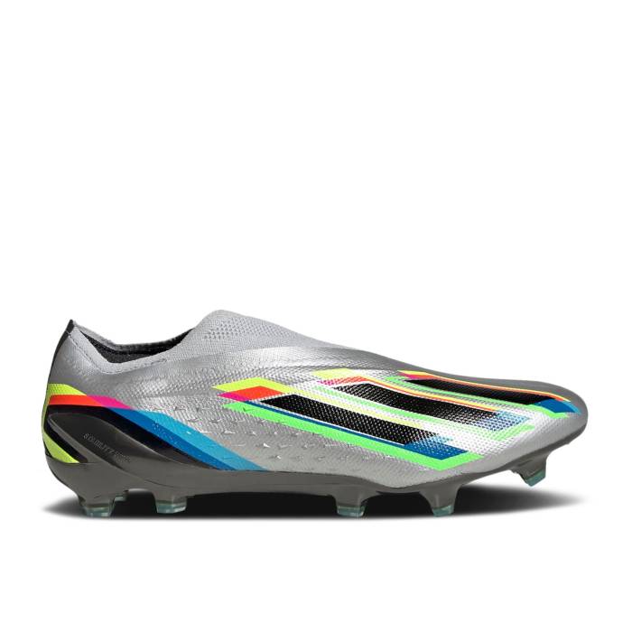 アディダス Adidas 【 X Speedportal+ Fg \u0027Beyond Fast\u0027 Men Silver Metallic/Core Black/Solar Yellow 】 メンズ Silver しろがね色・しろがね色 中核グループ 黒いこと 黒いこと yellow 黄味がかった・黄色