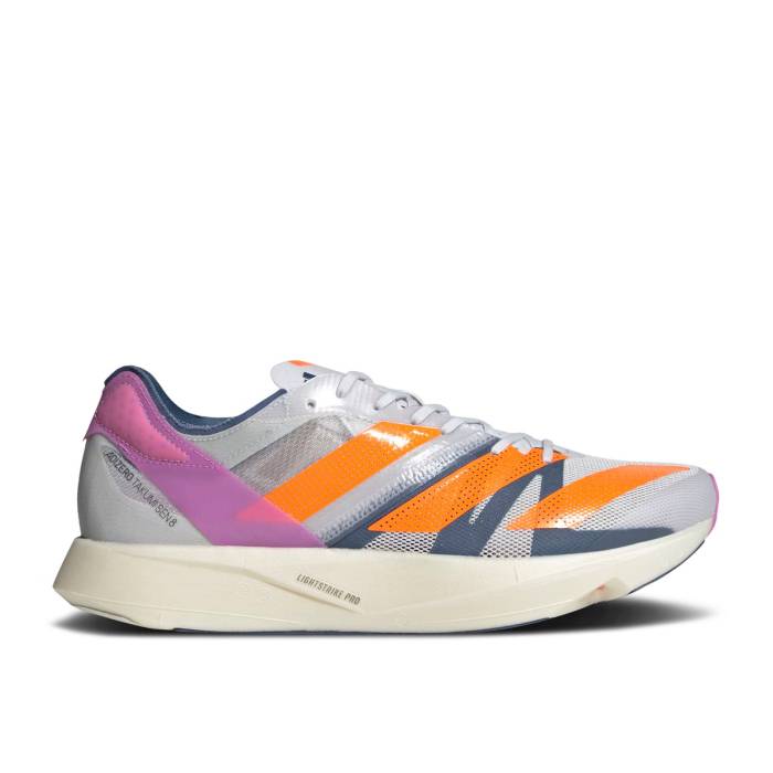 アディダス Adidas 【 Adizero Takumi Sen 8 'Dash Grey Solar Orange' Men Dash Grey/Solar Orange/Pulse Lilac 】 アディゼロ 灰色 グレー メンズ 灰色 グレー orange 橙・オレンジ｜スニケス