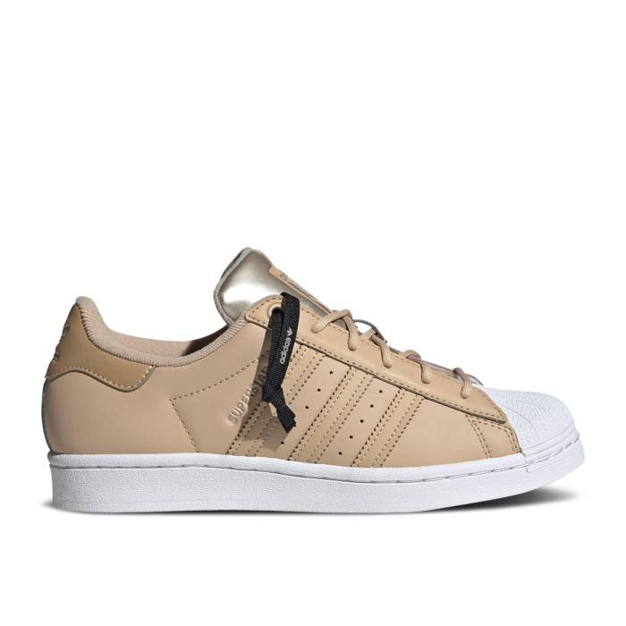 アディダス Adidas 【 Wmns Superstar 'Magic Beige Gold' Women Magic Beige/Magic Beige/Cloud White 】 Superstar スーパースター ベージュ レディース マジック ベージュ 白色 ホワイト
