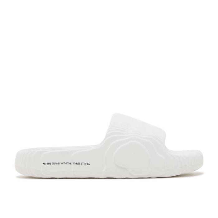 アディダス Adidas 【 Adilette 22 Slides \u0027Crystal White\u0027 Men Crystal White/Crystal White/Core Black 】 アディレッタ メンズ 白いこと 白いこと 中核グループ 黒いこと 黒いこと