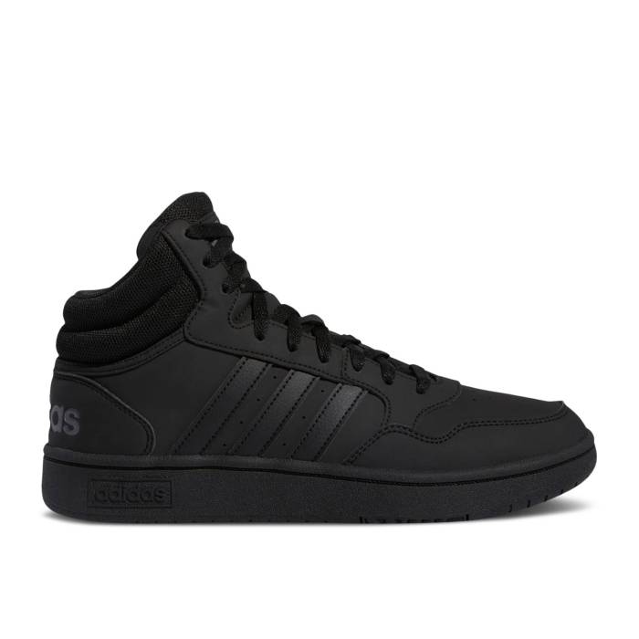 アディダス Adidas 【 Hoops 3.0 Mid \u0027Black Grey\u0027 Men Core Black/Core Black/Grey Six 】 ミッド メンズ 中核グループ 黒いこと 黒いこと 薄墨色 薄墨色