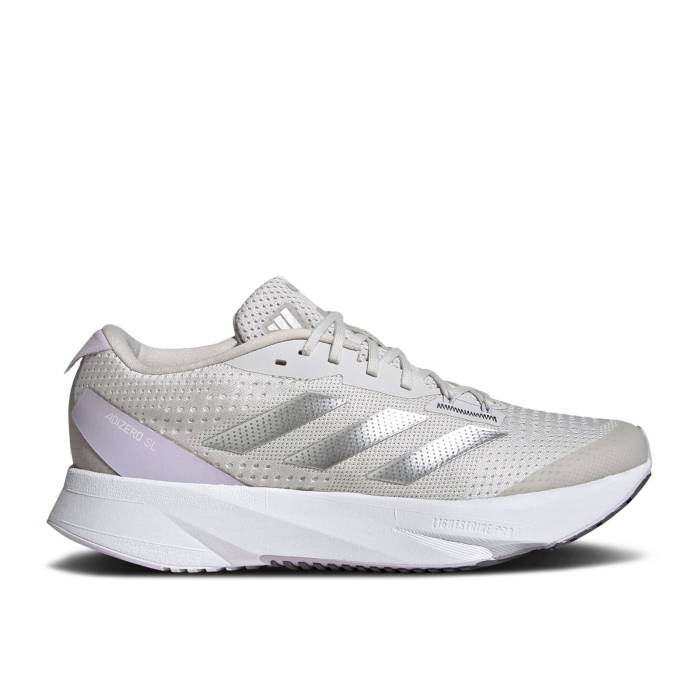 アディダス Adidas 【 Wmns Adizero Sl \u0027Grey Lilac\u0027 Women Grey One/Silver Metallic/Silver Dawn 】 アディゼロ レディース 薄墨色 薄墨色 Silver しろがね色・しろがね色