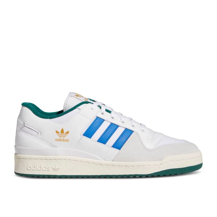アディダス Adidas 【 Forum Low Adv \u0027White Blue Bird\u0027 Men Cloud White/Blue Bird/Collegiate Green 】 討論会 青み 青色 メンズ 白いこと 白いこと 青み 青色 green 緑・緑であること