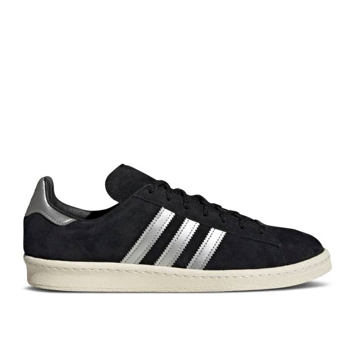アディダス Adidas 【 Campus \u0027Black Metallic Silver\u0027 Men Core Black/Cloud White/Off White 】 構内 メンズ 中核グループ 黒いこと 黒いこと 白いこと 白いこと