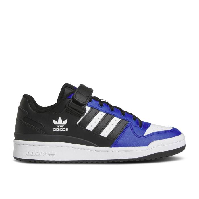 アディダス Adidas 【 Forum Low \u0027Black Pulse Blue\u0027 Men Cloud White/Pulse Blue/Cloud White 】 討論会 メンズ 白いこと 白いこと 青み 青色
