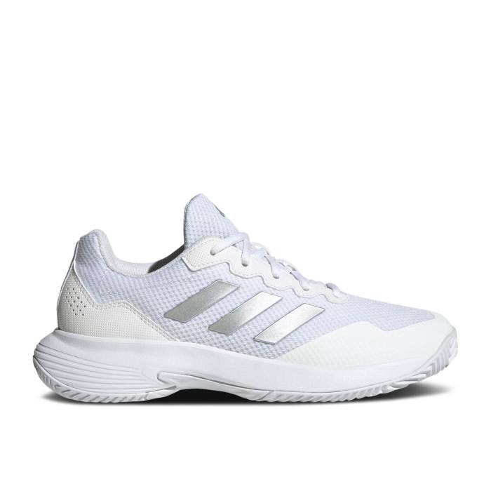 アディダス Adidas 【 Wmns Gamecourt 2.0 White Silver Metallic Women Cloud White/Silver Metallic/Cloud White 】 Silver 銀色・シルバー レディース 白色 ホワイト Silver 銀色・シルバー