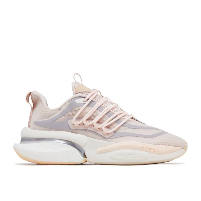 アディダス Adidas 【 Wmns Alphaboost V1 \u0027Wonder Quartz\u0027 Women Wonder Quartz/Taupe Metallic/Chalk White 】 レディース 白いこと 白いこと