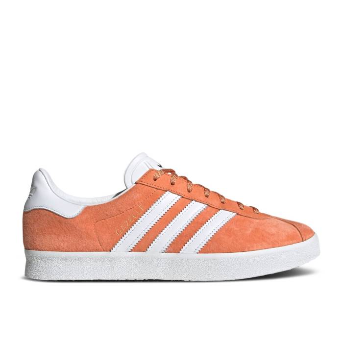 アディダス Adidas 【 Gazelle 85 'Orange' Men Supplier Colour/Cloud White/Core Black 】 ガゼル メンズ 白色 ホワイト コア 黒色 ブラック