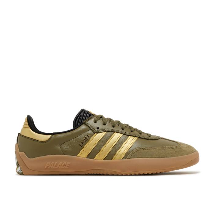 アディダス Adidas 【 Palace X Puig Samba Olive Gold Men Focus Olive/Metallic Gold/Gum 】 サンバ メンズ olive オリーブ ゴールド