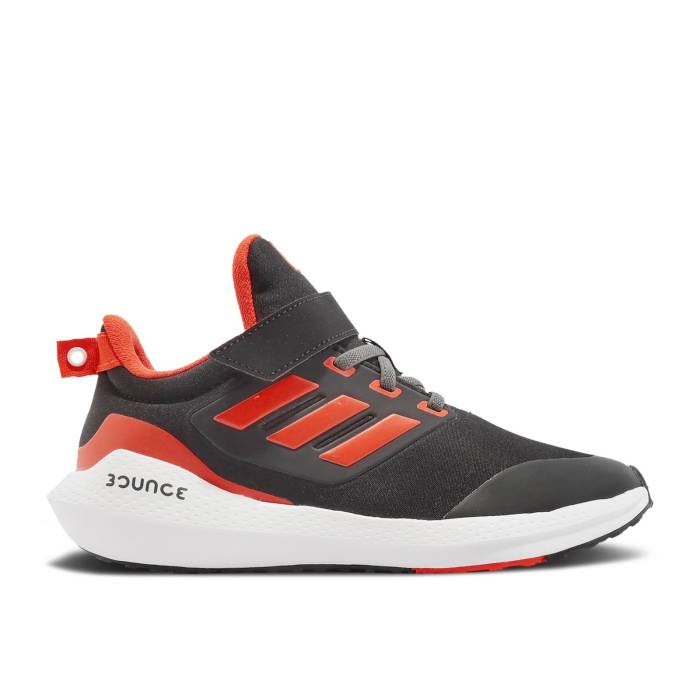 アディダス Adidas 【 Eq21 Run 2.0 El Kids 'Black Impact Orange' Youth Core Black/Impact Orange/Cloud White 】 ラン インパクト ジュニア キッズ コア 黒色 ブラック インパクト orange 橙・オレンジ 白色 ホワイト