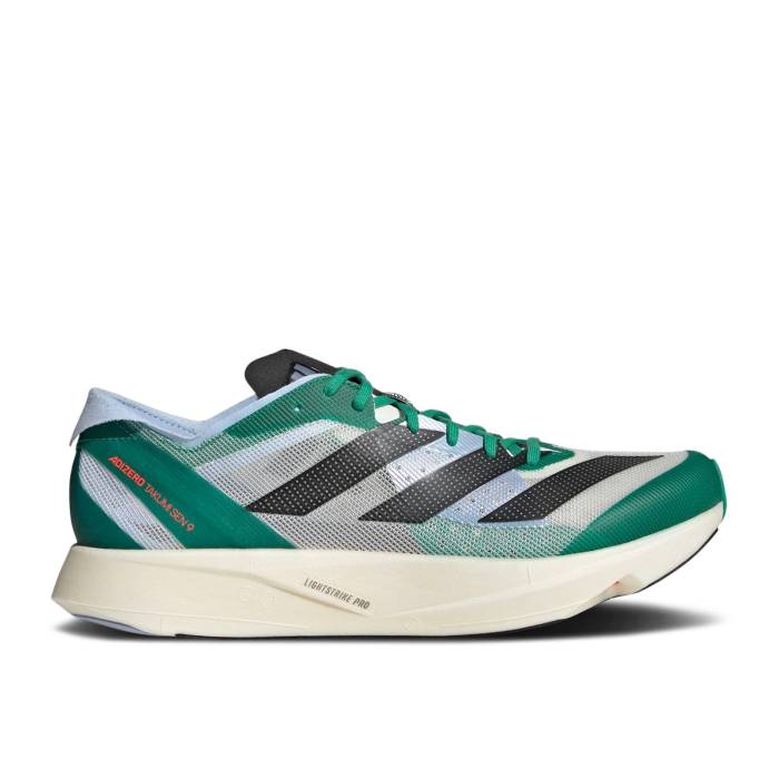 アディダス Adidas 【 Adizero Takumi Sen 9 \u0027Court Green\u0027 Men White Tint/Core Black/Court Green 】 アディゼロ メンズ 白いこと 白いこと 中核グループ 黒いこと 黒いこと 厚地の外套 green 緑・緑であること