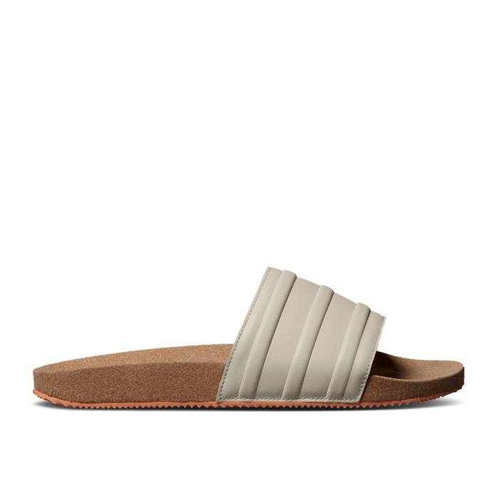 アディダス Adidas 【 Adilette Premium Slides \u0027Cork Pack - Aluminium\u0027 Men Aluminium/Aluminium/Amber Tint 】 アディレッタ Premium 割り増し金 メンズ