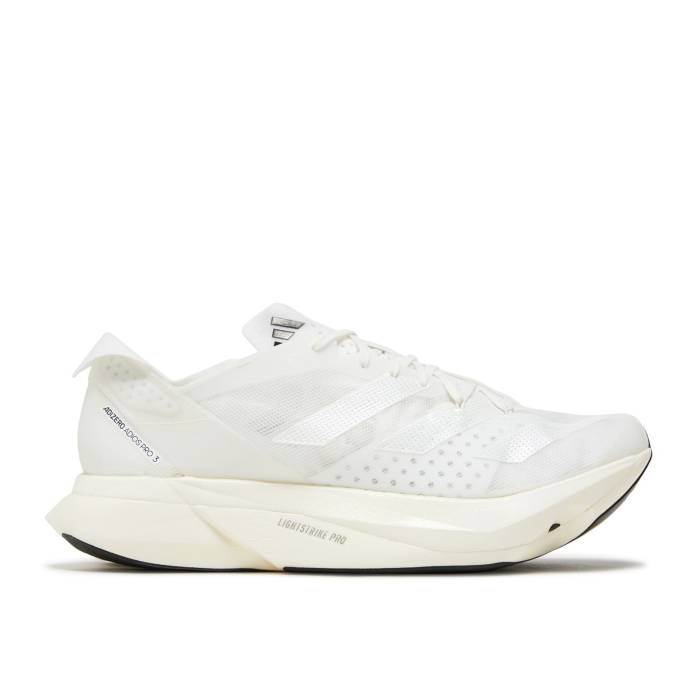 アディダス Adidas 【 Adizero Adios Pro 3 Non Dyed Men Non Dyed/Cloud White/Core Black 】 アディゼロ アディオス プロ メンズ 白色 ホワイト コア 黒色 ブラック