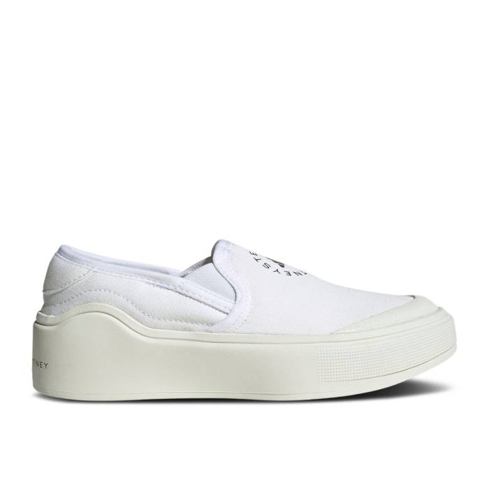 アディダス Adidas 【 Stella Mccartney X Wmns Court Slip-On \u0027Off White Burnt Cayenne\u0027 Women Off White/Core Black/Burnt Cayenne 】 厚地の外套 slip-on スリッポン 白いこと 白いこと レディース 白いこと 白いこと 中核グループ 黒いこと 黒いこと