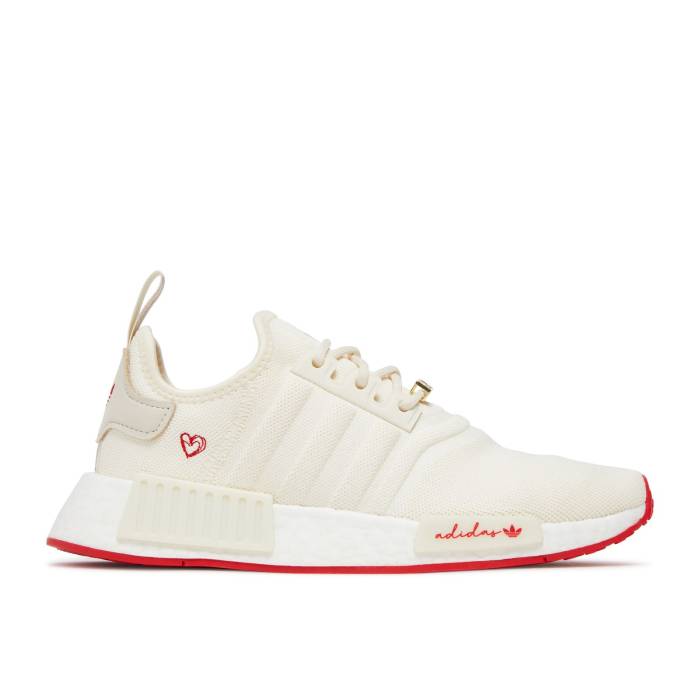 アディダス Adidas 【 Wmns Nmd_R1 Valentine Day Women Cream White/Cream White/Better Scarlet 】 レディース クリーム 白色 ホワイト