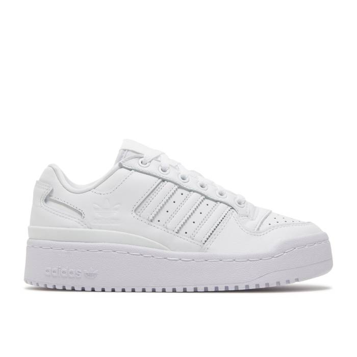 アディダス Adidas 【 Wmns Forum Bold Stripes \u0027White\u0027 Women Cloud White/Cloud White/Core Black 】 討論会 レディース 白いこと 白いこと 中核グループ 黒いこと 黒いこと