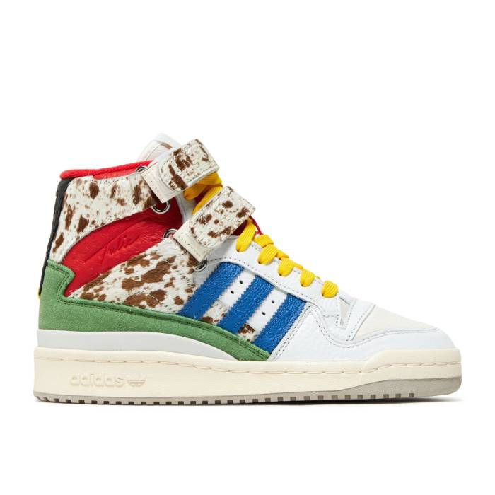 アディダス Adidas 【 Tulie Yaito X Wmns Forum 84 High 'Wearable Luxury' Women Crystal White/Surf Blue/Better Scarlet 】 フォーラム ハイ レディース 白色 ホワイト 青色 ブルー|スニケス
