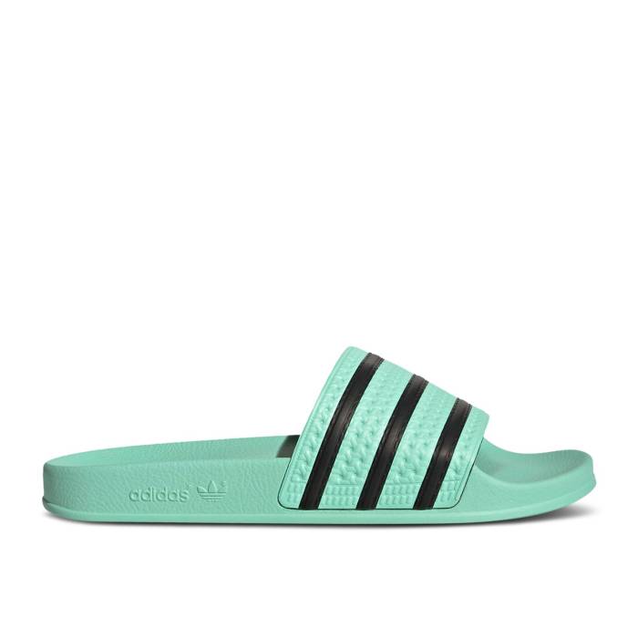 アディダス Adidas 【 Adilette Slides 'Pulse Mint' Men Pulse Mint/Core Black/Pulse Mint 】 アディレッタ メンズ コア 黒色 ブラック