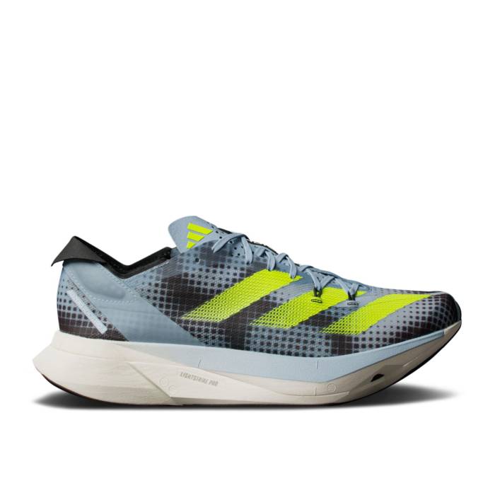 アディダス Adidas 【 Adizero Adios Pro 3 \u0027Wonder Blue Lucid Lemon\u0027 Men Wonder Blue/Core Black/Lucid Lemon 】 アディゼロ アディオス 労働者階級 青味 青み メンズ 青味 青み 中核グループ 黒いこと 黒いこと