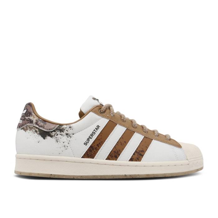 アディダス Adidas 【 Superstar 'White Cardboard Splatter' Men Footwear White/Cardboard/Off White 】 Superstar スーパースター メンズ 白色 ホワイト