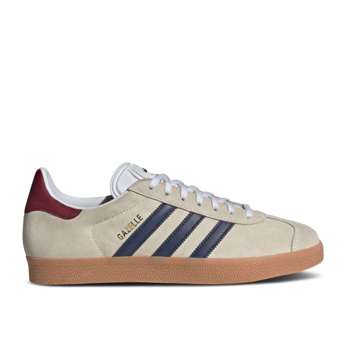 アディダス Adidas 【 Gazelle Indoor \u0027Off White Dark Blue Gum\u0027 Men Off White/Dark Blue/Collegiate Burgundy 】 ガゼル 白いこと 白いこと 青み 青色 メンズ 白いこと 白いこと 青み 青色 ぶどう酒色・バーガンディー