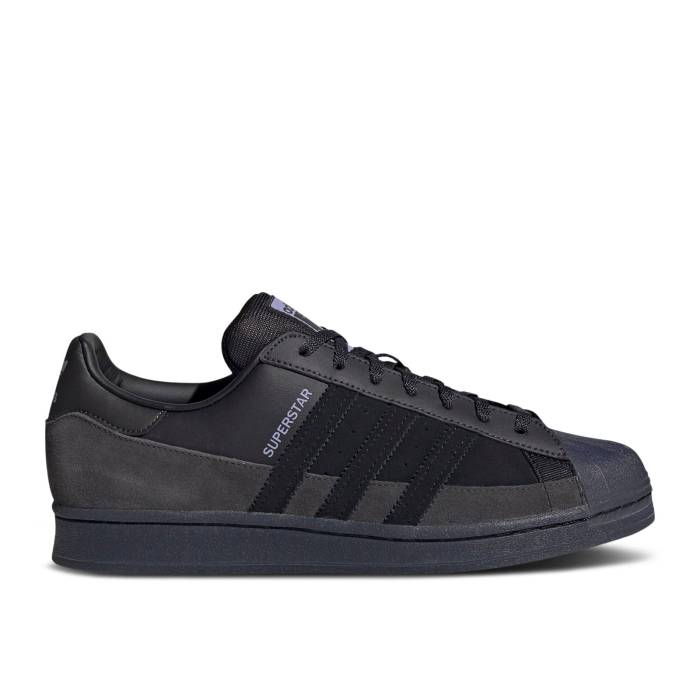 アディダス Adidas 【 Superstar \u0027Black Dust Purple\u0027 Men Core Black/Core Black/Dust Purple 】 Superstar はやりっ児 メンズ 中核グループ 黒いこと 黒いこと Purple 紫・パープル