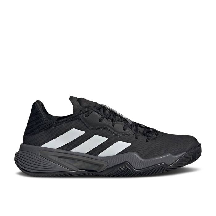 アディダス Adidas 【 Barricade Clay \u0027Black White\u0027 Men Core Black/Cloud White/Grey Five 】 防柵 メンズ 中核グループ 黒いこと 黒いこと 白いこと 白いこと 薄墨色 薄墨色
