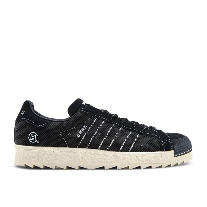 アディダス Adidas 【 Clot X Neighborhood X Superstar Black Men Core Black/Core Black/Wonder White 】 クロット Superstar スーパースター メンズ コア 黒色 ブラック 白色 ホワイト