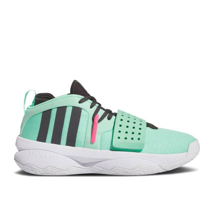 アディダス Adidas 【 Dame 8 Extply \u0027Pulse Mint\u0027 Men Pulse Mint/Dgh Solid Grey/Cloud White 】 メンズ 益荒男 薄墨色 薄墨色 白いこと 白いこと