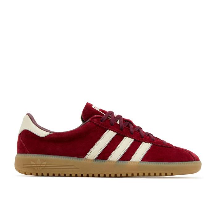 アディダス Adidas 【 Bermuda \u0027Collegiate Burgundy\u0027 Men Collegiate Burgundy/Cream White/Maroon 】 メンズ ぶどう酒色・バーガンディー 皮膚軟化剤 白いこと 白いこと マルーン