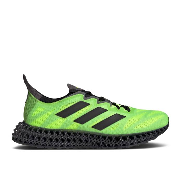 アディダス Adidas 【 4Dfwd 3 \u0027Lucid Lemon Carbon\u0027 Men Lucid Lemon/Carbon/Wonder Blue 】 メンズ 炭素 青み 青色