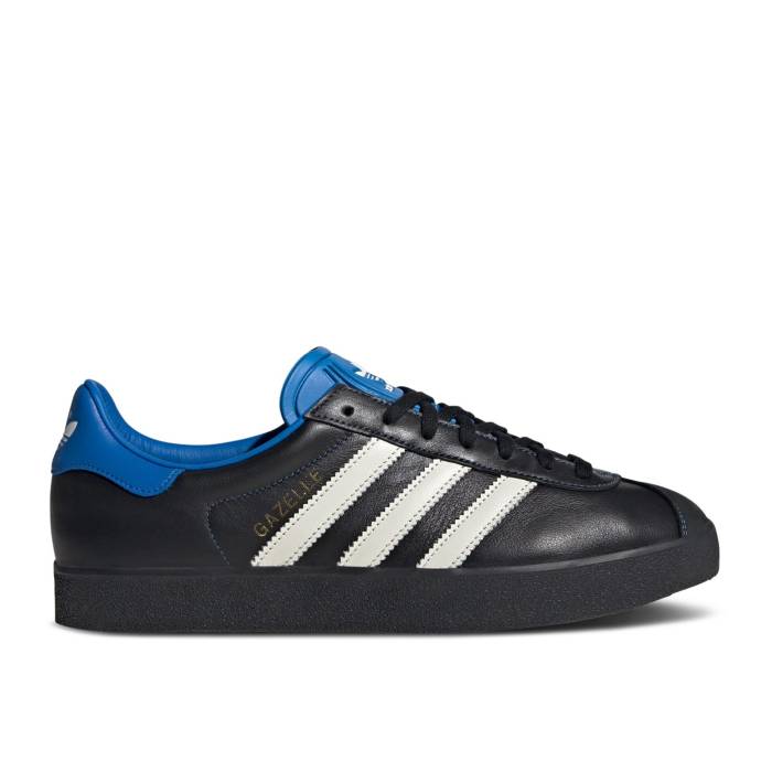 アディダス Adidas 【 Gazelle 85 \u0027Black Blue Bird\u0027 Men Core Black/Blue Bird/Core White 】 ガゼル 青み 青色 メンズ 中核グループ 黒いこと 黒いこと 青み 青色 白いこと 白いこと