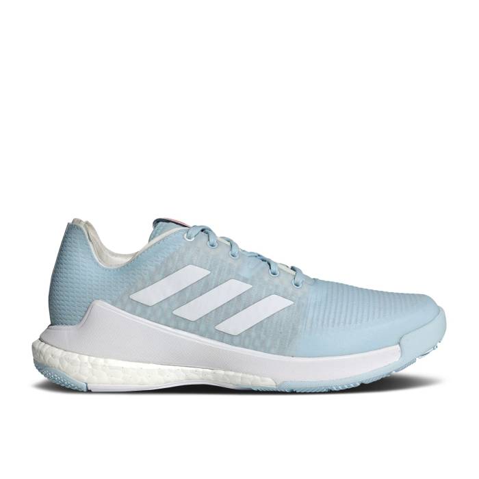 アディダス Adidas 【 Wmns Crazyflight 'Ice Blue' Women Ice Blue/Cloud White/Bright Red 】 レディース 青色 ブルー 白色 ホワイト Red 赤・レッド｜スニケス
