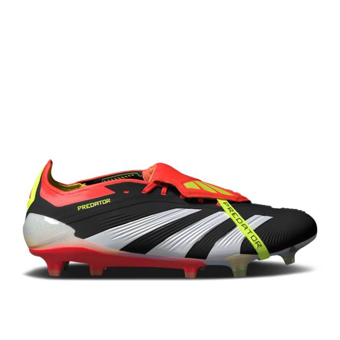 アディダス Adidas 【 Predator Elite Foldover Tongue Fg \u0027Solar Energy Pack\u0027 Men Core Black/Cloud White/Solar Red 】 プレデター エリート 活動力 メンズ 中核グループ 黒いこと 黒いこと 白いこと 白いこと Red 赤・赤いこと
