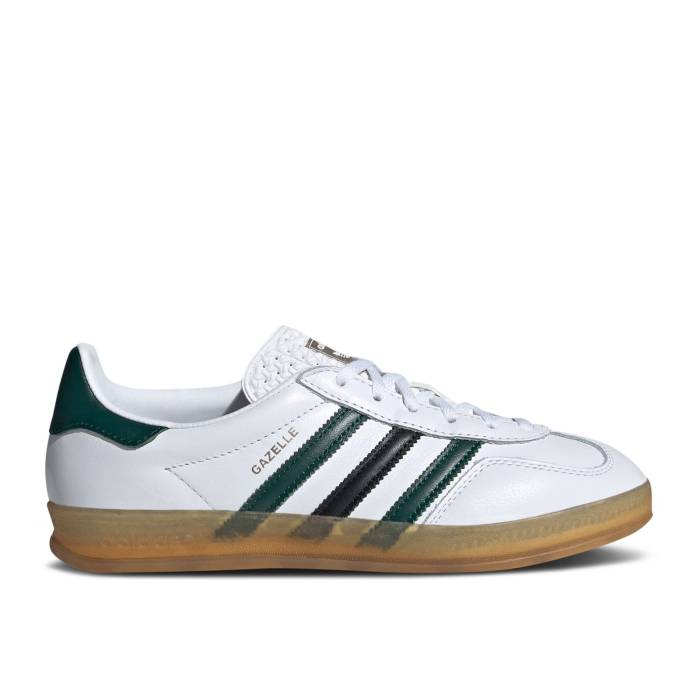 アディダス Adidas 【 Wmns Gazelle Indoor \u0027White Collegiate Green\u0027 Women Cloud White/Collegiate Green/Core Black 】 ガゼル レディース 白いこと 白いこと green 緑・緑であること 中核グループ 黒いこと 黒いこと