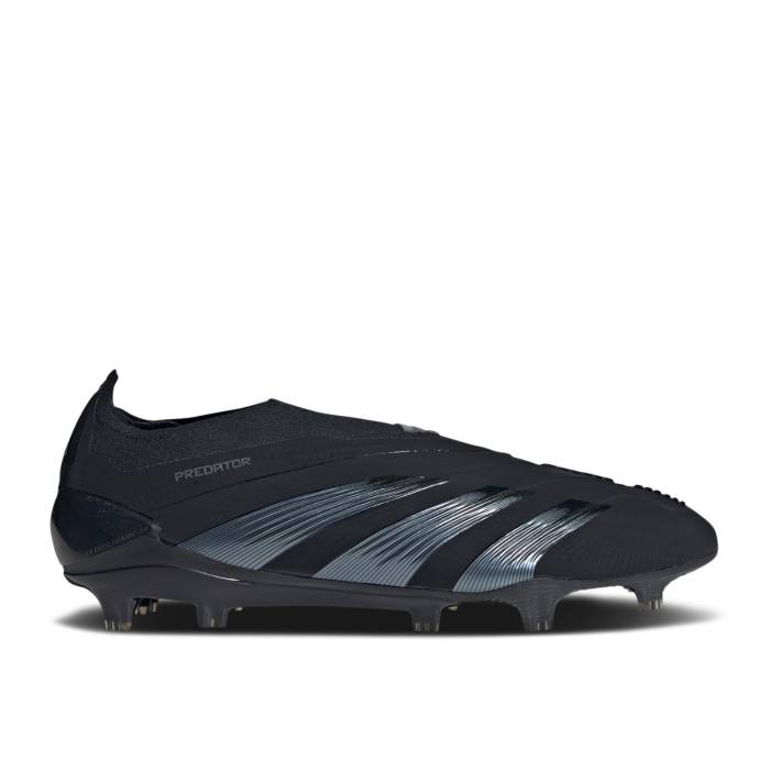アディダス Adidas 【 Predator 24 Elite Laceless Fg \u0027Base Black Pack\u0027 Men Core Black/Carbon/Core Black 】 プレデター エリート 黒いこと 黒いこと メンズ 中核グループ 黒いこと 黒いこと 炭素