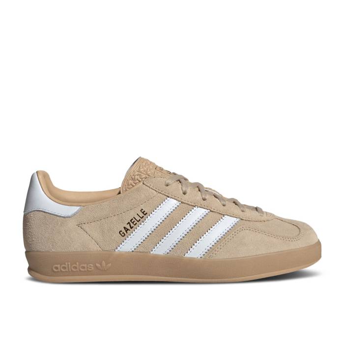 アディダス Adidas 【 Wmns Gazelle Indoor \u0027Magic Beige\u0027 Women Magic Beige/Cloud White/Gum 】 ガゼル レディース 神通力 ベージュ 白いこと 白いこと